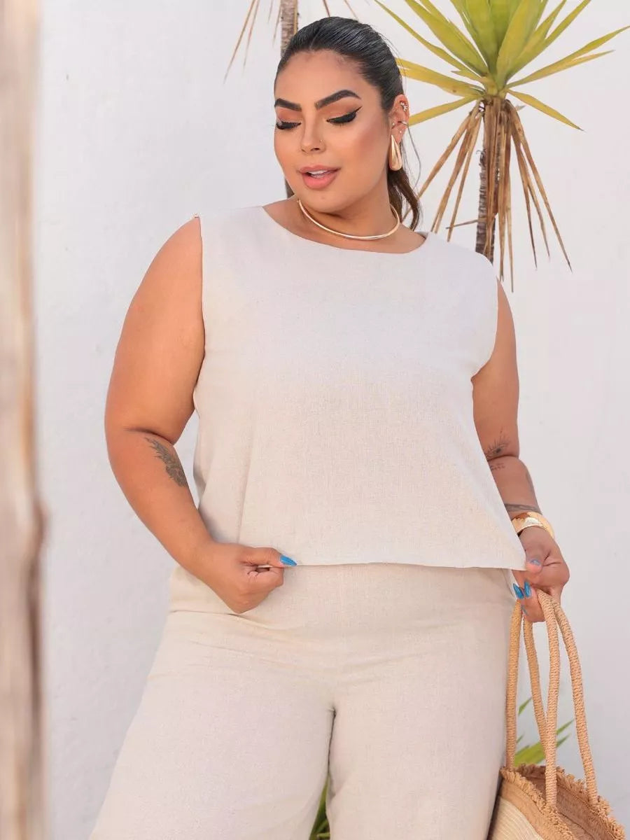 Conjunto Plus Size | Linho