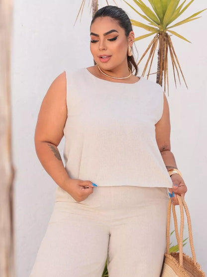 Conjunto Plus Size | Linho